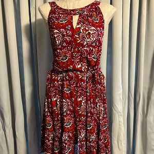 Dressbarn Red Print Dress